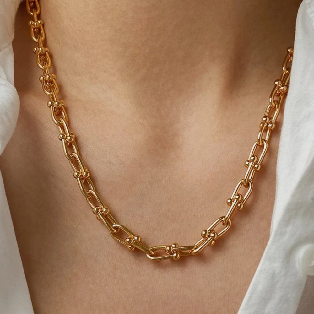 Do Not Buy !   Gold Chain Choker Necklace